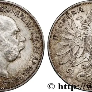 AUTRICHE 2 Corona François-Joseph Ier 1913 fwo_812995 Monde Populaire
