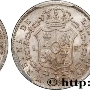 Meilleur Prix ESPAGNE - ROYAUME D'ESPAGNE - ISABELLE II 1 Real 1848 Madrid fwo_809651 Monde