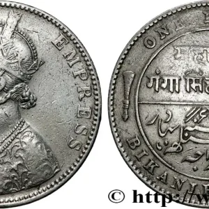 Offre Du Jour INDE - INDE ANGLAISE - ÉTAT PRINCIER DE BIKANIR - VICTORIA Roupie 1892 Bikanir fwo_811528 Monde