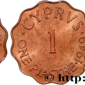 Dernier Modèle CHYPRE 1 Piastre Georges VI 1949 fwo_811817 Monde