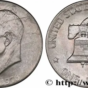 ÉTATS-UNIS D'AMÉRIQUE 1 Dollar Eisenhower bicentenaire 1976 Philadelphie fwo_775989 Monde Promotion Saisonnière