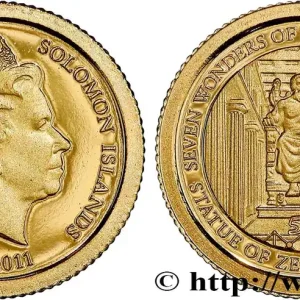 Prix Choc ÎLES SALOMON 5 Dollar Proof Statue de Zeus 2011 fwo_792683 Monde
