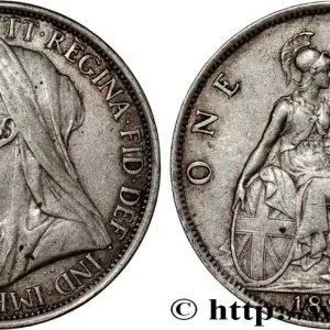 Édition Limitée ROYAUME-UNI 1 Penny Victoria “old head” 1895 fwo_807729 Monde