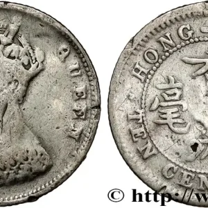 Nouveauté HONG KONG 10 Cents Victoria 1866 Londres fwo_807745 Monde