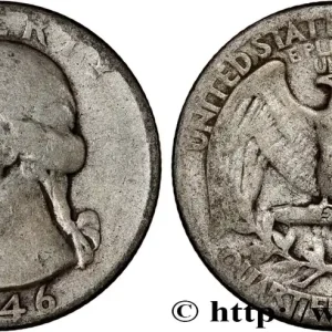 Affaire À Saisir ÉTATS-UNIS D'AMÉRIQUE 1/4 Dollar Georges Washington 1946 Philadelphie fwo_808410 Monde