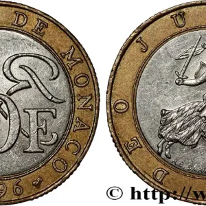 MONACO 10 Francs Rainier III 1996 Paris fwo_808425 Monde Exclusif