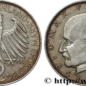 ALLEMAGNE 2 Mark Max Planck 1960 Stuttgart fwo_808439 Monde Offre Exclusive