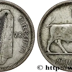 Bon Marché IRLANDE - ETAT LIBRE 1 Scilling (Shilling) 1928 fwo_808466 Monde