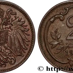 Prix Cassé AUTRICHE 2 Heller 1907 fwo_808736 Monde