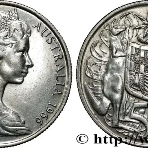 Produit De Marque AUSTRALIE 50 Cents Elisabeth II 1966 fwo_808860 Monde