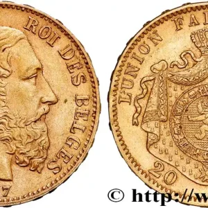 OR, PALLADIUM ET PLATINE INVESTISSEMENT 20 Francs Léopold II 1877 Bruxelles fwo_809479 Monde Acheter En Ligne