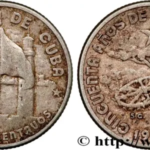 Must-Have CUBA 20 Centavos 50e anniversaire de la République 1952 Philadelphie fwo_814360 Monde