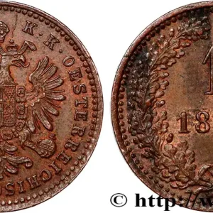 Livraison Mondiale AUTRICHE 1 Kreuzer aigle bicéphale 1881 Vienne fwo_814446 Monde