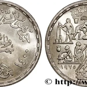 ÉGYPTE 1 Pound (Livre) métiers manuels AH 1400 1980 fwo_815151 Monde Usine Directe