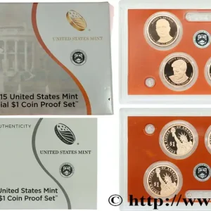 ÉTATS-UNIS D'AMÉRIQUE PRESIDENTIAL SET - 1 Dollar - PROOF SET - 4 monnaies 2015 S- San Francisco fwo_716232 Monde Dernière Chance