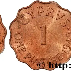 Prix Cassé CHYPRE 1 Piastre Georges VI 1949 fwo_811818 Monde