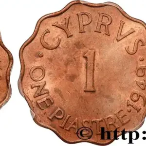 Commande En Gros CHYPRE 1 Piastre Georges VI 1949 fwo_811819 Monde
