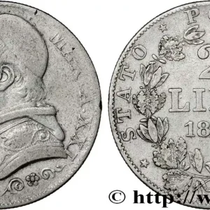 Must-Have VATICAN ET ÉTATS PONTIFICAUX 2 Lire Pie IX an XXI 1866 Rome fwo_812988 Monde