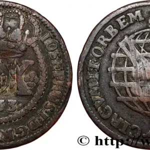 BRÉSIL - PRINCE JEAN REGENT 40 Réis contremarqué sur une 20 Réis de 1753 (1809) Lisbonne fwo_813030 Monde Soldes