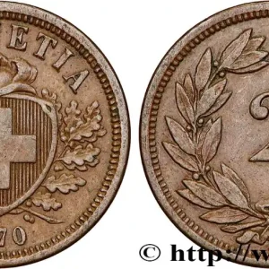 Expédié Aujourd’hui SUISSE 2 Centimes (Rappen) 1870 Berne fwo_815904 Monde