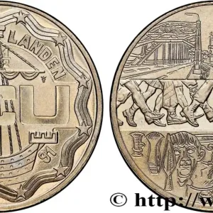 PAYS-BAS 2 1/2 Ecu Proof 75e anniversaire de la marche de quatre jours de Nimègue 1991 fwo_733111 Monde Top Vente