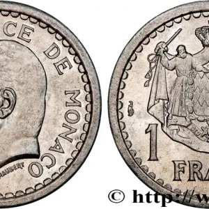 MONACO 1 Franc Louis II (1943) Paris fwo_736596 Monde Promotion Saisonnière