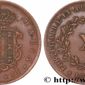 PORTUGAL - ROYAUME DE PORTUGAL - MARIE II 10 Réis 1852 fwo_779238 Monde Offre Exclusive
