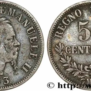 Commander Vite ITALIE 50 Centesimi Victor Emmanuel II 1863 Milan fwo_781394 Monde