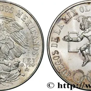 MEXIQUE 25 Pesos Jeux Olympiques de Mexico 1968 Mexico fwo_782015 Monde Produit De Marque