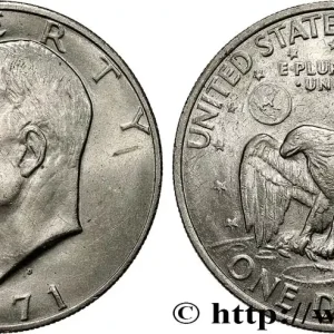 ÉTATS-UNIS D'AMÉRIQUE 1 Dollar Eisenhower 1971 Denver fwo_793182 Monde Premium