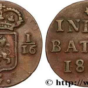 Achetez Aujourd’hui INDES NEERLANDAISES 5 1/16 Gulden (1 Duit) 1808 Enkhuizen fwo_793239 Monde