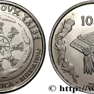 Expédition Rapide ÉTATS UNIS D'AMÉRIQUE - Tribus Amérindiennes 10 Cents Oglala Sioux Tribe 2014 fwo_806989 Monde