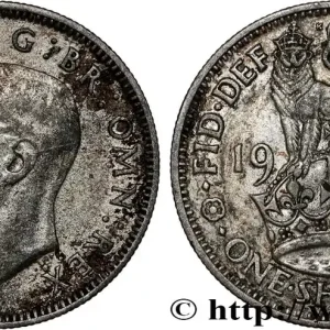 Livraison Gratuite ROYAUME-UNI 1 Shilling Georges VI “England reverse” 1937 fwo_808428 Monde