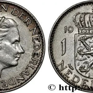 Meilleure Qualité PAYS-BAS 1 Gulden Juliana 1957 fwo_808463 Monde