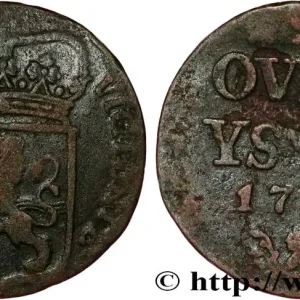 PAYS-BAS - PROVINCES-UNIES 1 Duit Overijssel 1766 fwo_808613 Monde Expédié Aujourd’hui