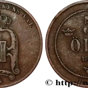 SUÈDE 5 Ore Oscar II 1884 fwo_808631 Monde Promotion Saisonnière