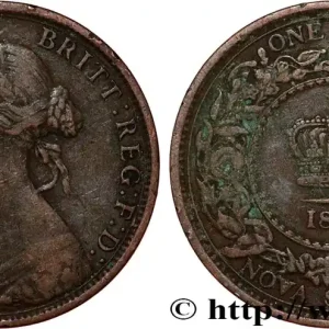 CANADA - NOUVELLE ÉCOSSE 1 Cent Victoria 1861 fwo_808661 Monde Haute Qualité