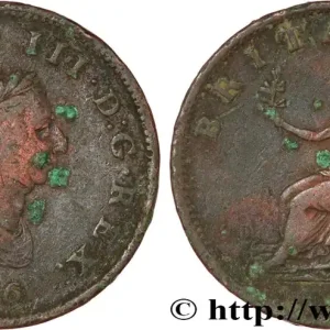 ROYAUME-UNI 1/2 Penny Georges III tête laurée 1806 Soho fwo_808698 Monde Vente Directe