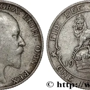 ROYAUME-UNI 1 Shilling Edouard VII 1909 fwo_808700 Monde Commande En Gros