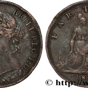 Bon Plan ROYAUME-UNI 1 Farthing Victoria “Bun Head” 1881 fwo_808705 Monde