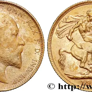 OR, PALLADIUM ET PLATINE INVESTISSEMENT 1 Souverain Edouard VII 1905 Londres fwo_809323 Monde Retour Gratuit