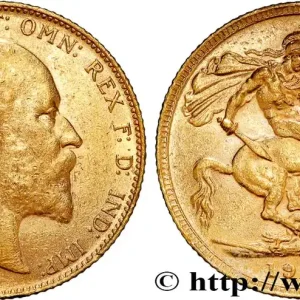 Offre Exclusive OR, PALLADIUM ET PLATINE INVESTISSEMENT 1 Souverain Edouard VII 1906 Londres fwo_809340 Monde
