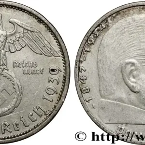 Commander Vite ALLEMAGNE 2 Reichsmark Maréchal Paul von Hindenburg 1939 Berlin fwo_809741 Monde