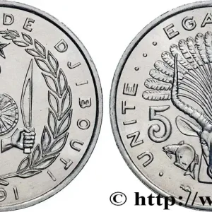 DJIBOUTI 5 Francs 1991 Paris fwo_811911 Monde Original