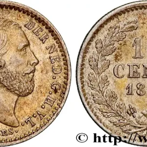 PAYS-BAS 10 Cents Guillaume III 1890 Utrecht fwo_818068 Monde Original