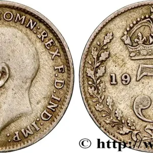 Solde ROYAUME-UNI 3 Pence Georges V 1920 fwo_818072 Monde