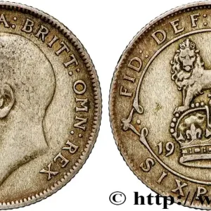 Quantité Limitée ROYAUME-UNI 6 Pence Georges V 1920 fwo_818073 Monde