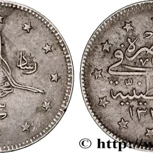 Top Qualité TURQUIE 2 Kurush Mehmet V AH 1327 an 3 (1911) Constantinople fwo_818077 Monde