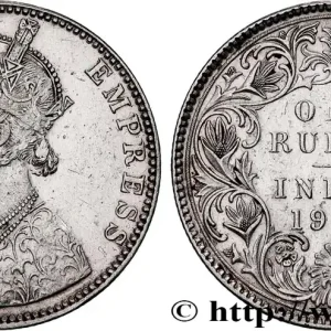 INDES BRITANNIQUES 1 Rupee (Roupie) Victoria 1901 Bombay fwo_819991 Monde Livraison Gratuite