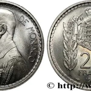 Seulement Aujourd’hui MONACO Essai de 20 Francs Turin Louis II 1945 Paris fwo_817622 Monde